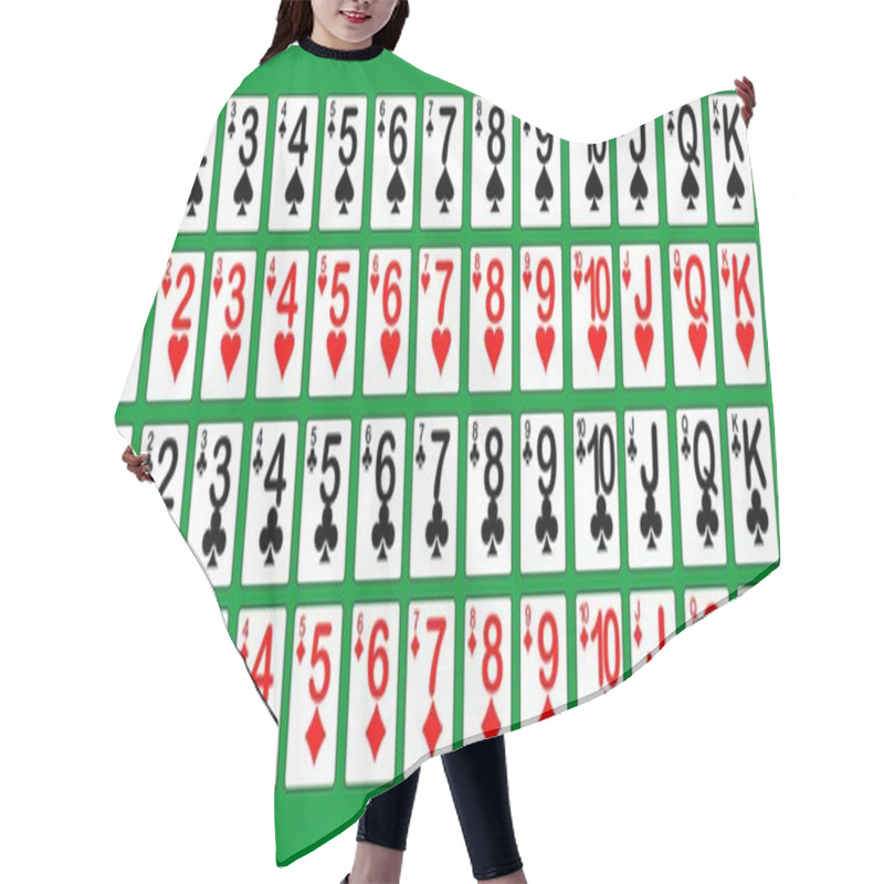 Personality  Poker Cards, Full Deck Hair Cutting Cape