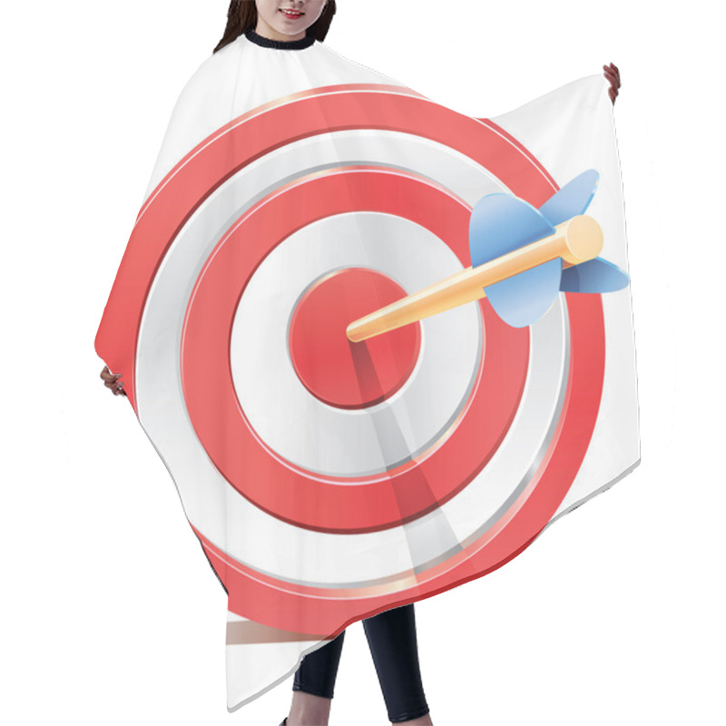 Personality  Red Darts Target Aim And Arrow Hair Cutting Cape