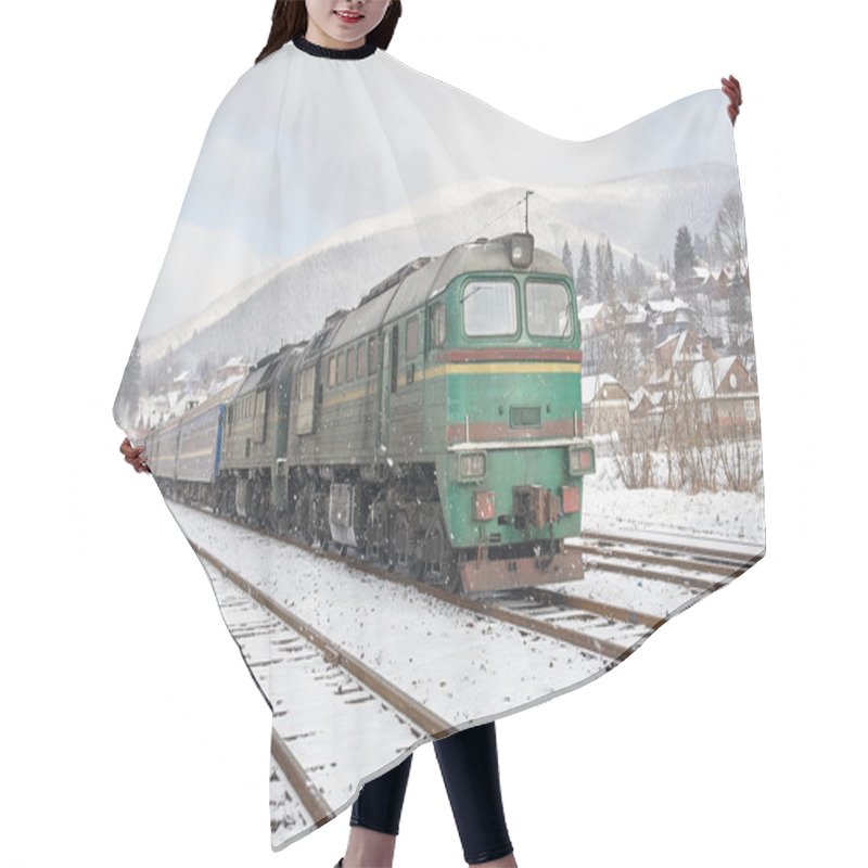 Personality  Diesel Passenger Train Hair Cutting Cape