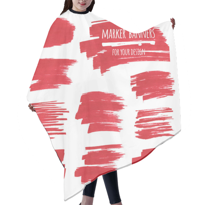 Personality  Marker Banners, Lines And Stains Hair Cutting Cape