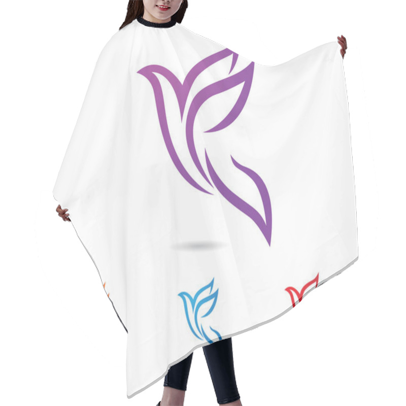 Personality  Beauty Bird Logo Hair Cutting Cape