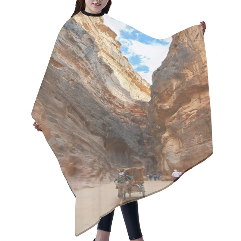 Personality  Narrow Pass On A Canyon Hair Cutting Cape