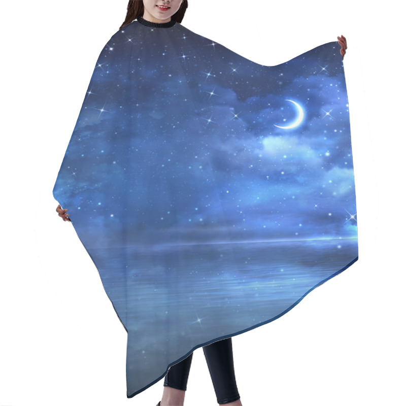 Personality  Beautiful Night Sky Hair Cutting Cape