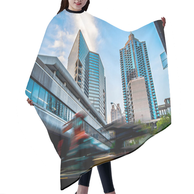 Personality  Atlanta Georgia City Skyline Early Morning Hair Cutting Cape