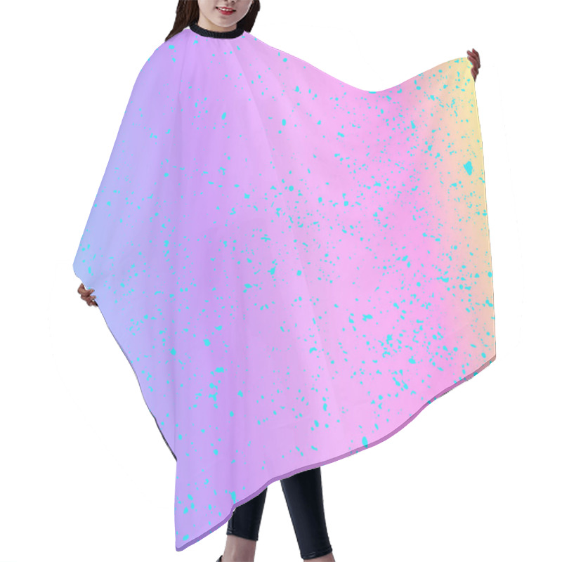 Personality  Holographic Rainbow Texture. Hair Cutting Cape