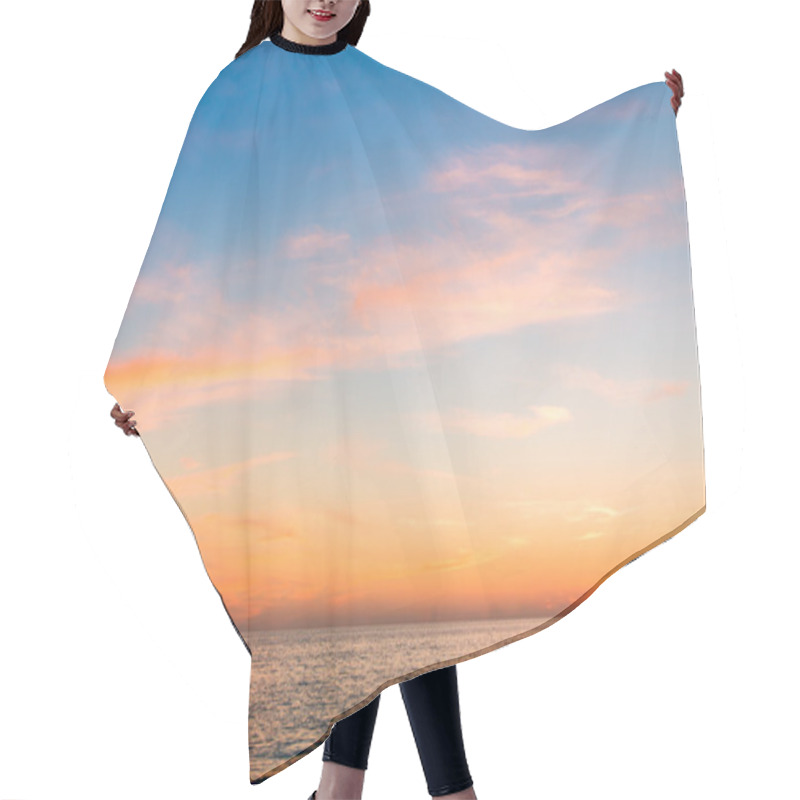 Personality  Beautiful Sunset Sky Hair Cutting Cape