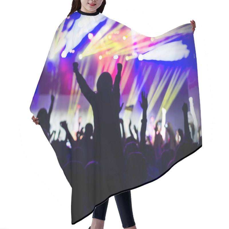 Personality  Photo Of Young People Having Fun At Rock Concert, Active Lifestyle, Hair Cutting Cape