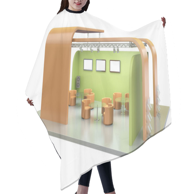 Personality  Tradeshow Stand Hair Cutting Cape