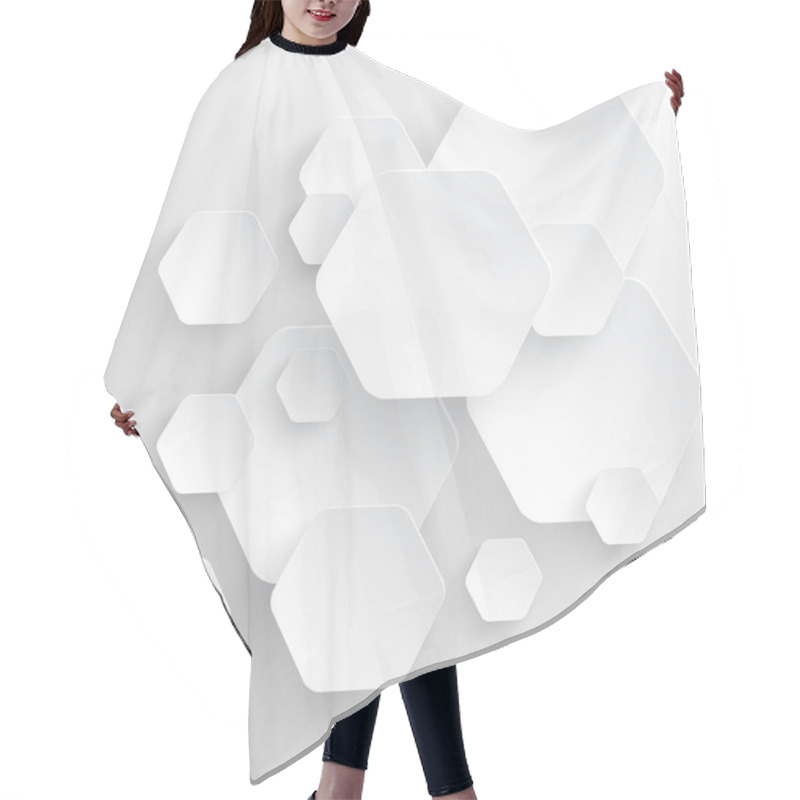 Personality  Hexagon Background Hair Cutting Cape