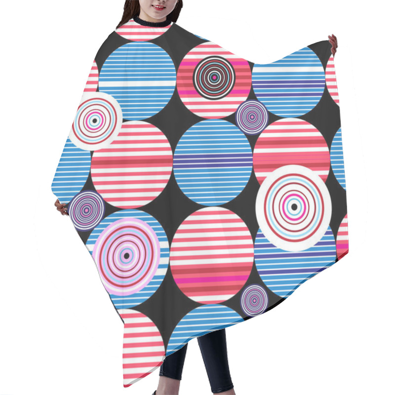 Personality  Seamless Geometric Pattern Hair Cutting Cape