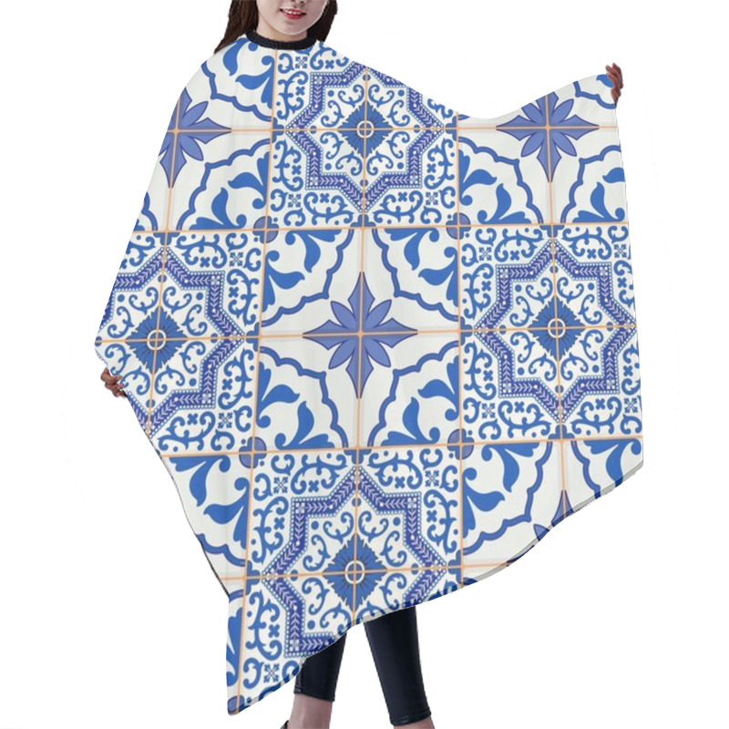 Personality  Gorgeous Seamless Patchwork Pattern Hair Cutting Cape