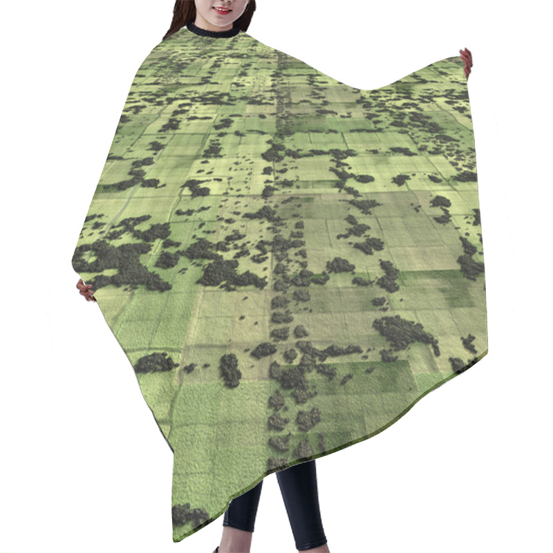 Personality  Aerial Image Hair Cutting Cape