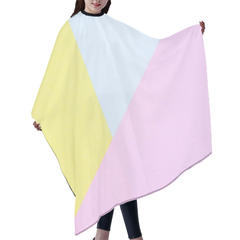 Personality  Paper Pastel Geometric Flat Lay Abstract Background Texture Hair Cutting Cape