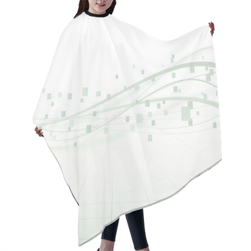 Personality  Geometrical Particle Wind Background Template Hair Cutting Cape