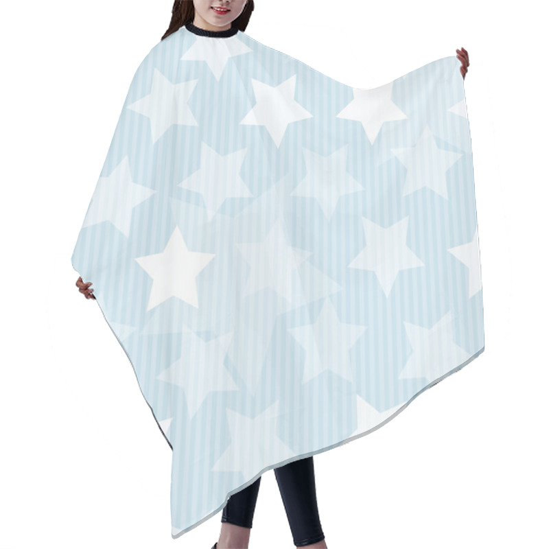 Personality  Seamless Background With Stars Hair Cutting Cape