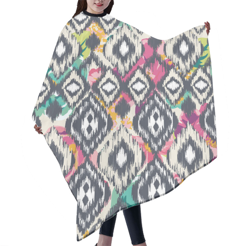 Personality  Seamless Ethnic Vector Print Pattern Hair Cutting Cape