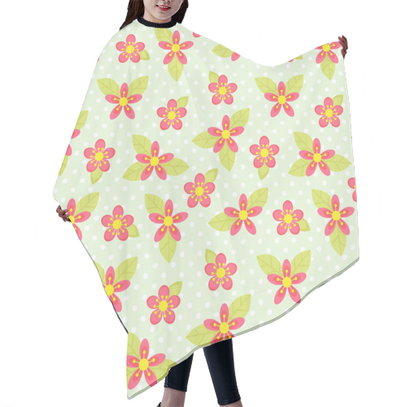 Personality  Flowers Pattern Hair Cutting Cape