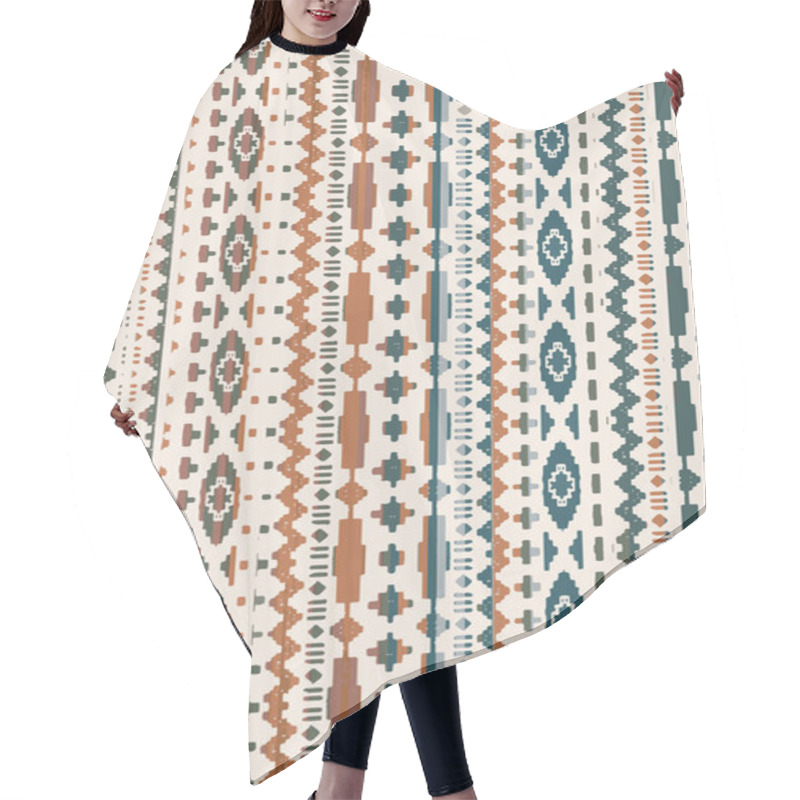 Personality  Kilim And Aztec Vector Pattern Rugs And Carpets With Grunge And Distressed Texture Hair Cutting Cape