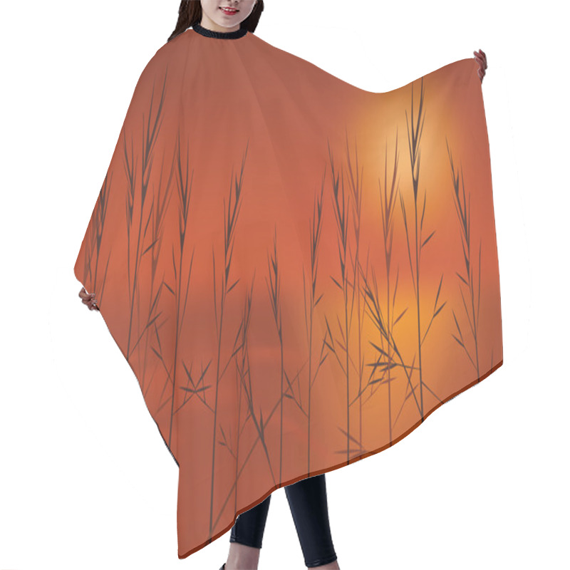 Personality  Sunset On Lake Hair Cutting Cape