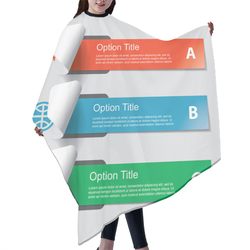 Personality  Set Of Infographics Elements Hair Cutting Cape