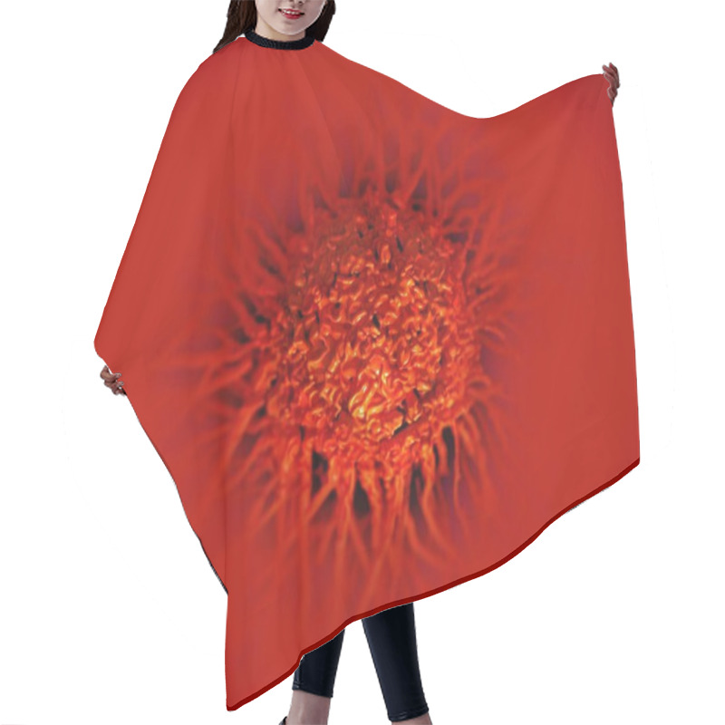 Personality  Closeup Of Cancer Cells Hair Cutting Cape