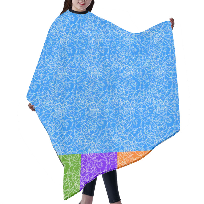 Personality  Abstract Patterns Backgrounds Set Hair Cutting Cape