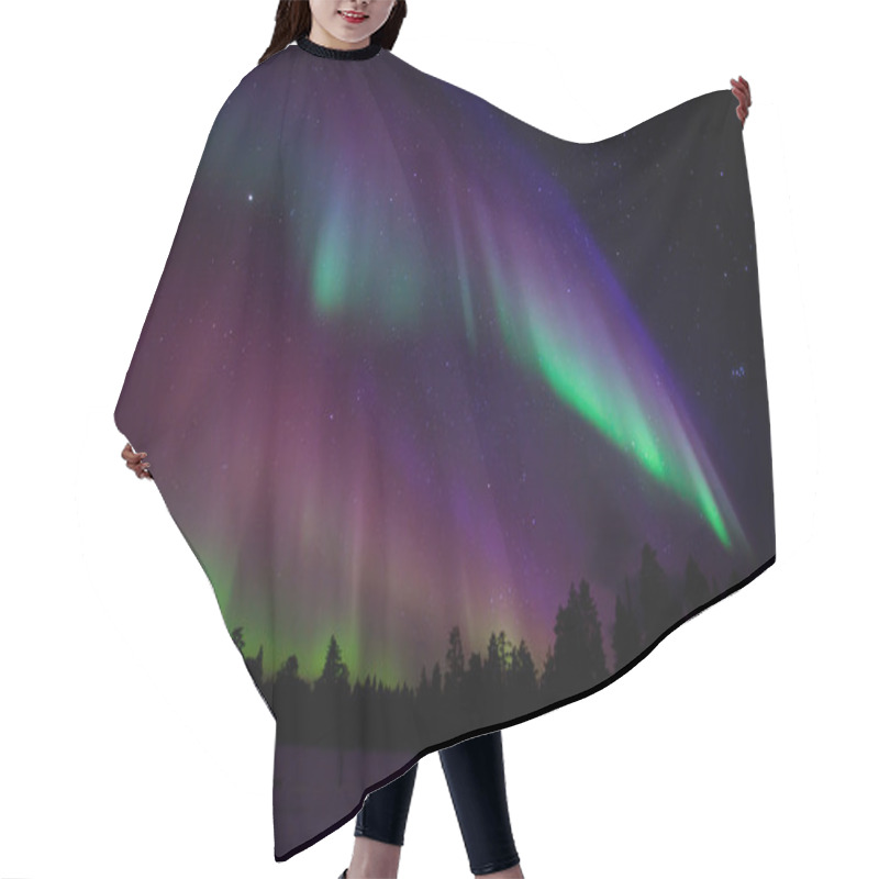 Personality  Beautiful Northern Lights Hair Cutting Cape