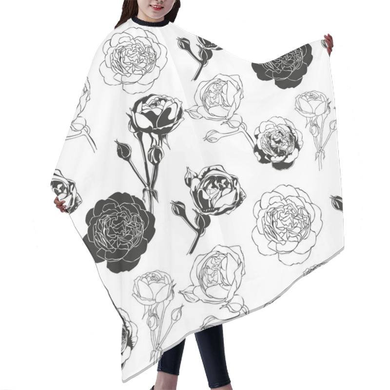 Personality  Rose Hair Cutting Cape