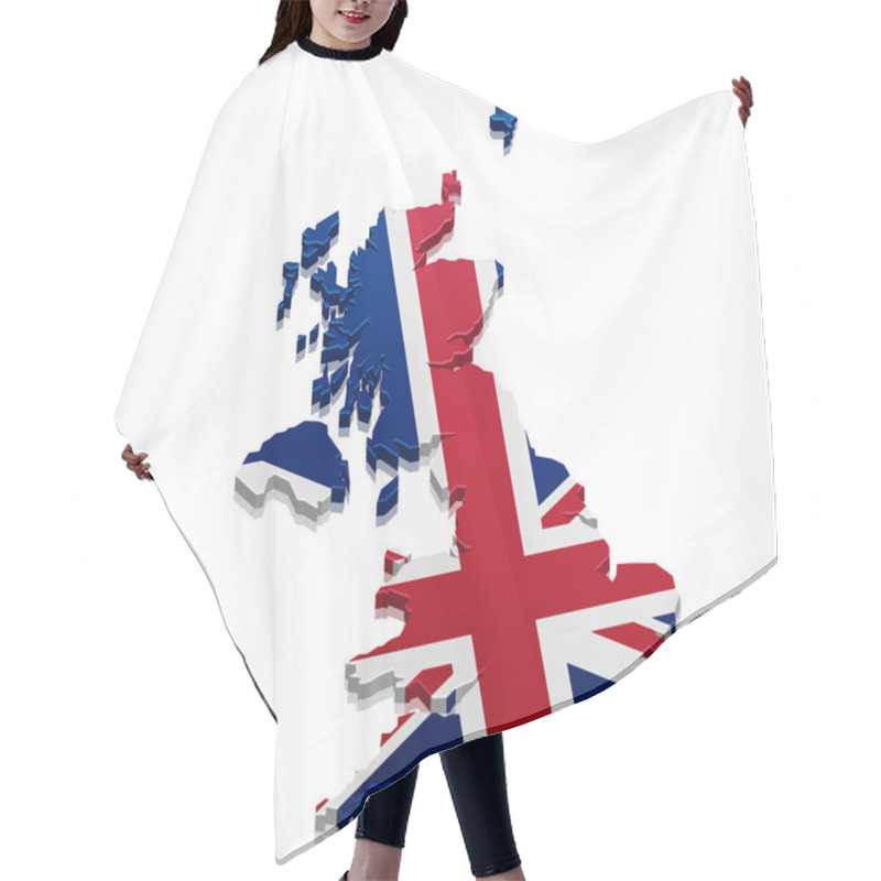 Personality  Map Great Britain Hair Cutting Cape