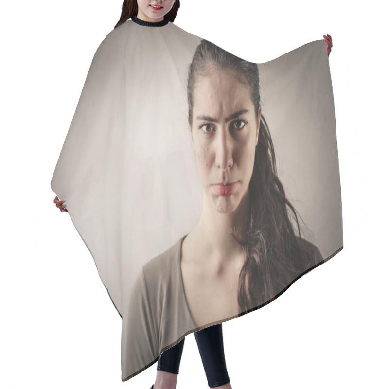 Personality  Her Grumpy Face Hair Cutting Cape