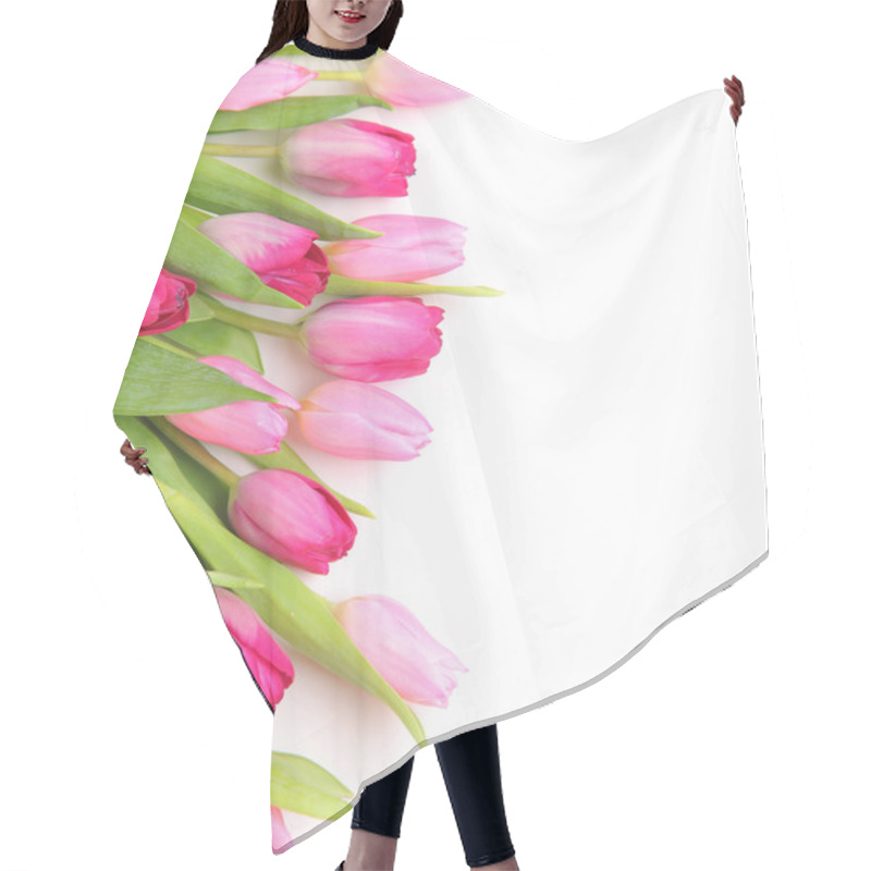 Personality  Blank With Tulips Hair Cutting Cape