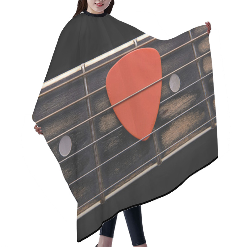 Personality  Guitar Pick Hair Cutting Cape