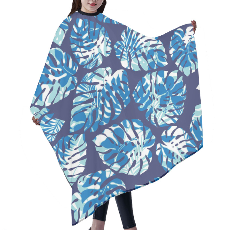 Personality  Beautiful And Seamless Hawaiian Print Of Vector Material, Hair Cutting Cape