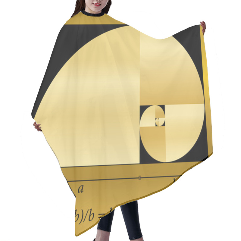 Personality  Golden Cut Spiral Formula Hair Cutting Cape