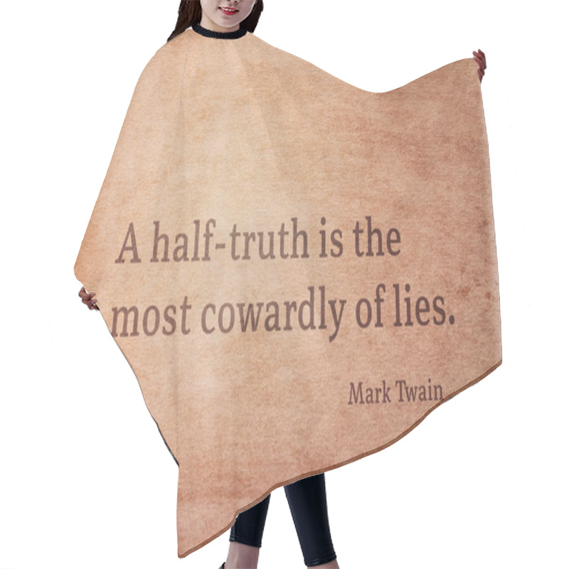 Personality  Half Truth Twain Hair Cutting Cape