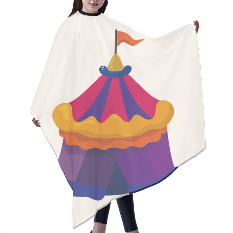 Personality  Circus Tents Theme Elements Hair Cutting Cape