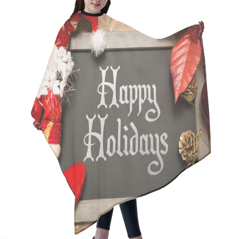 Personality  Holiday Blackboard With The Text Hair Cutting Cape