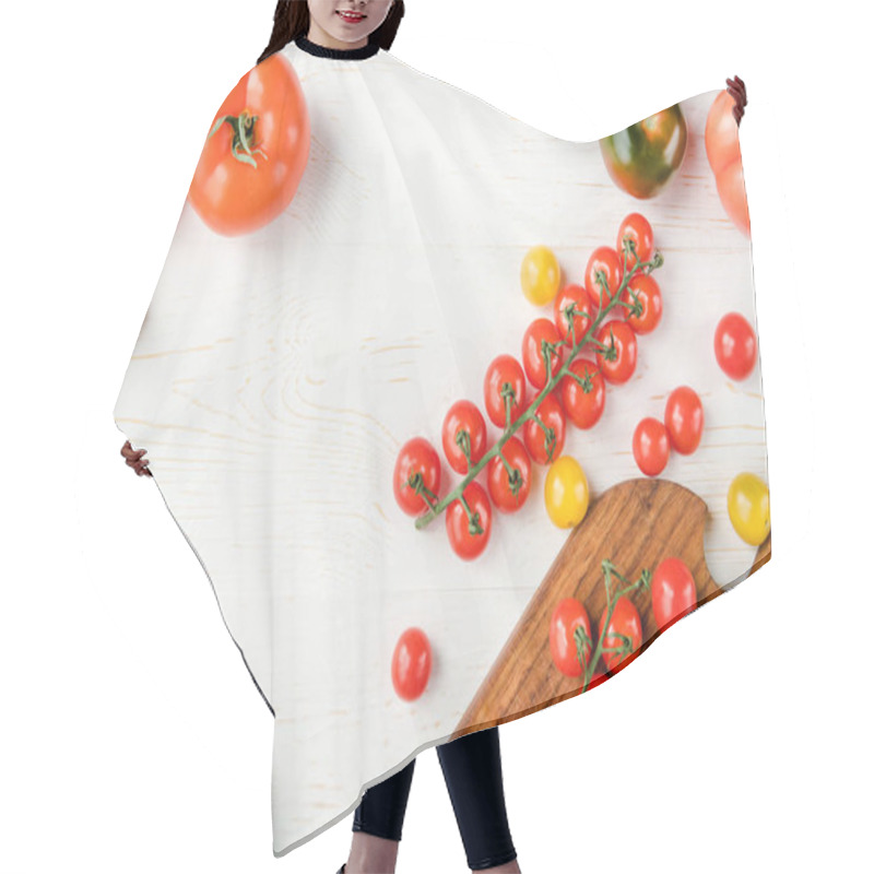 Personality  Tomatoes And Cutting Board Hair Cutting Cape