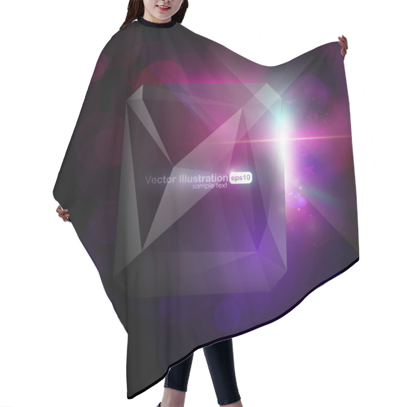 Personality  Black Design Hair Cutting Cape