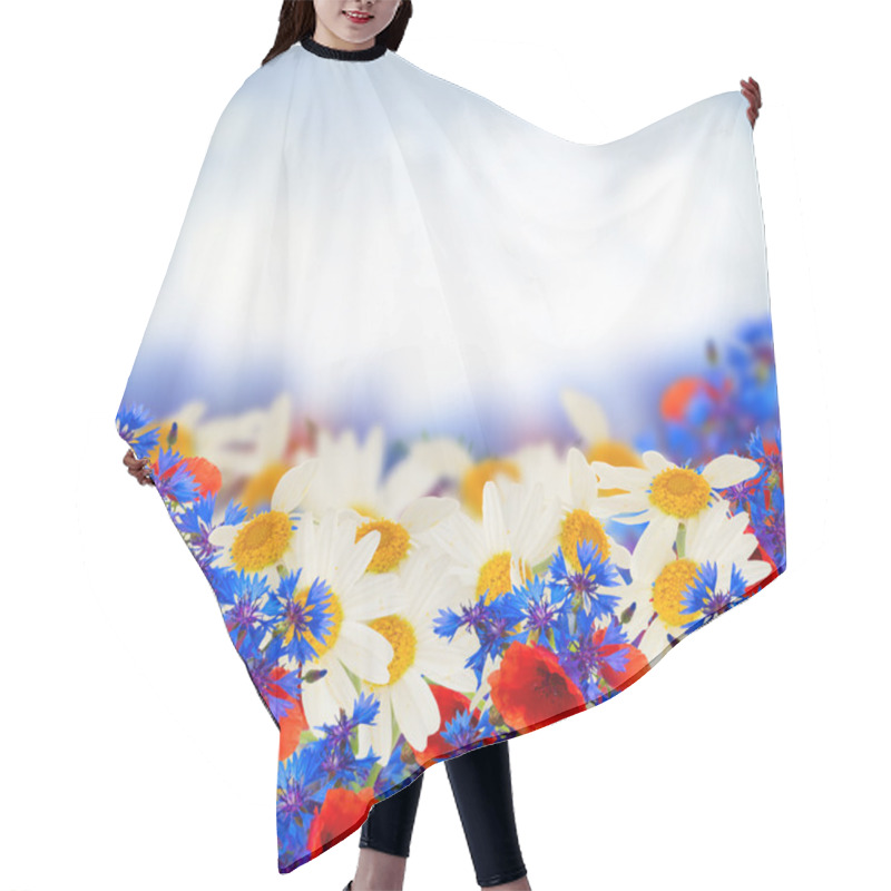 Personality  Poppy And Cornflower Hair Cutting Cape