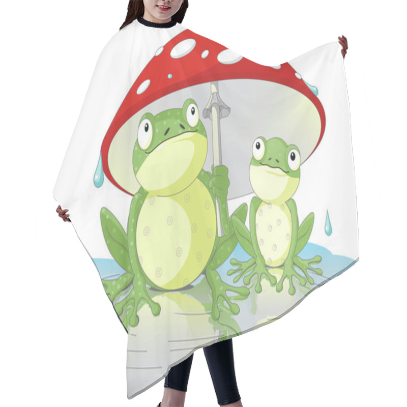 Personality  Frogs Hair Cutting Cape