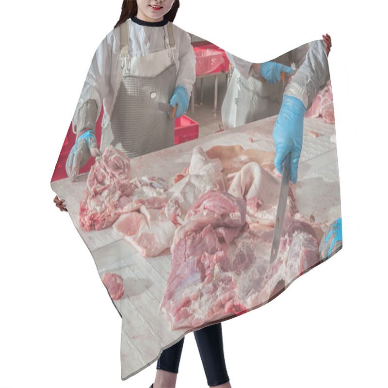 Personality  Pork Processing Meat Food Industry Hair Cutting Cape