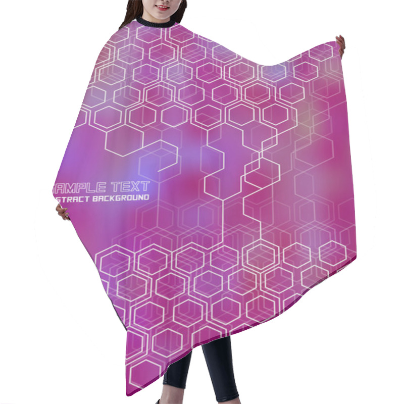 Personality  Modern Hexagons Background Hair Cutting Cape