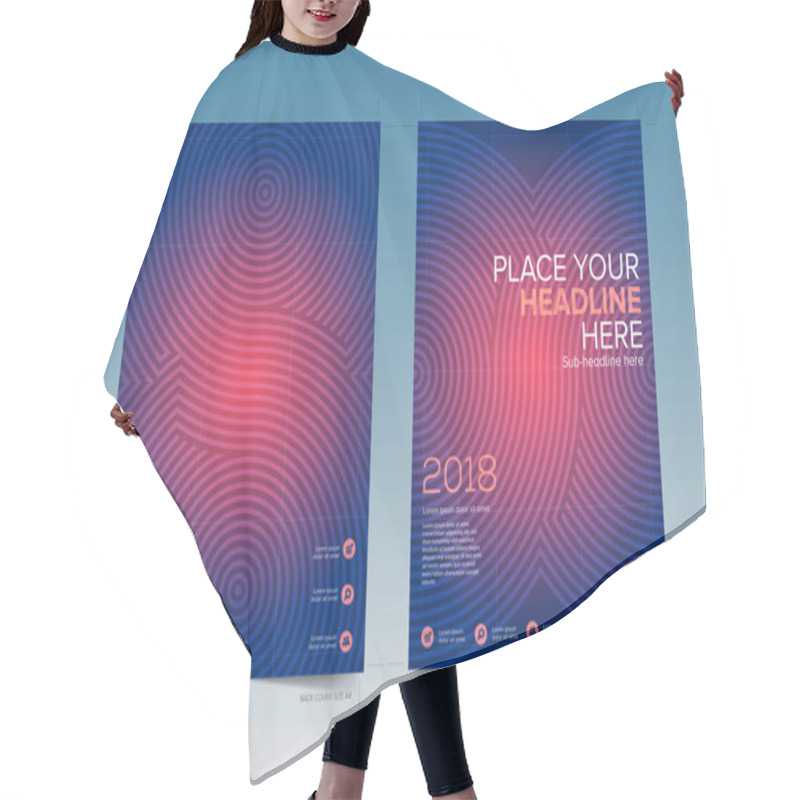 Personality  Technology Book Cover Design With Bleed Area In Vector Ready For Printing Hair Cutting Cape