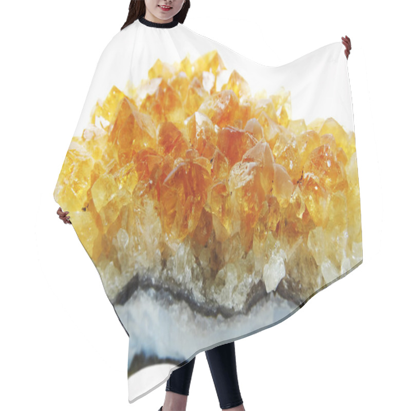 Personality  Citrine Geode Geological Crystals  Hair Cutting Cape