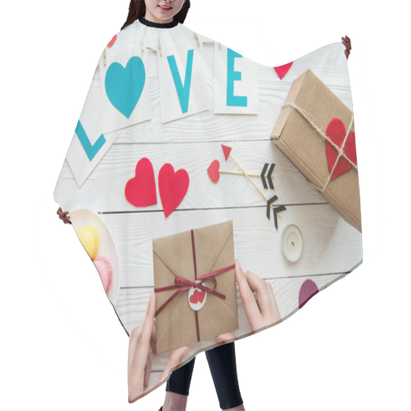 Personality  Valentines Day Composition  Hair Cutting Cape