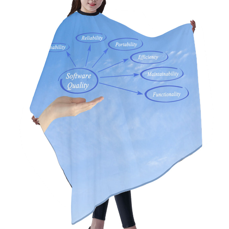 Personality  Diagram Of Software Quality Hair Cutting Cape