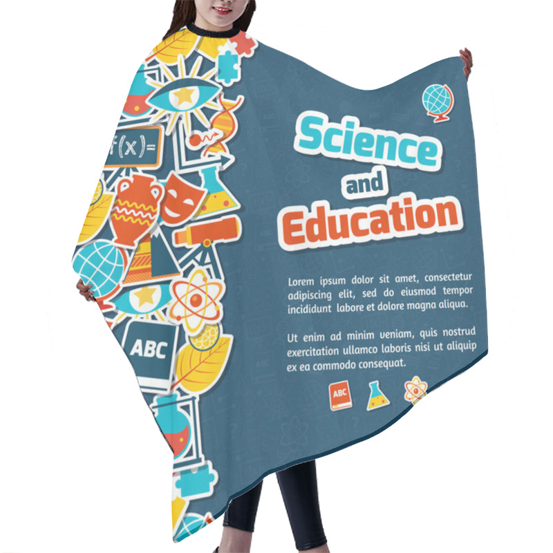 Personality  Education Science Background Hair Cutting Cape