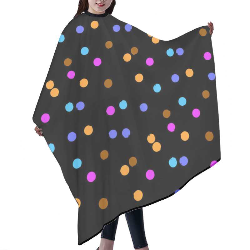 Personality  Ditsy Vector Polka Dot Pattern Hair Cutting Cape