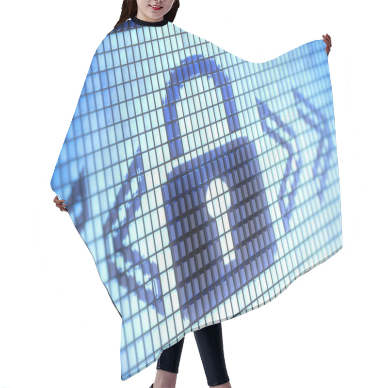 Personality  Lock Hair Cutting Cape